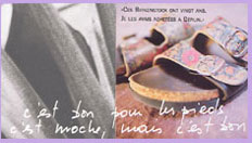"ces birkenstock ont vingt ans. Je les avais achetées à Berlin."